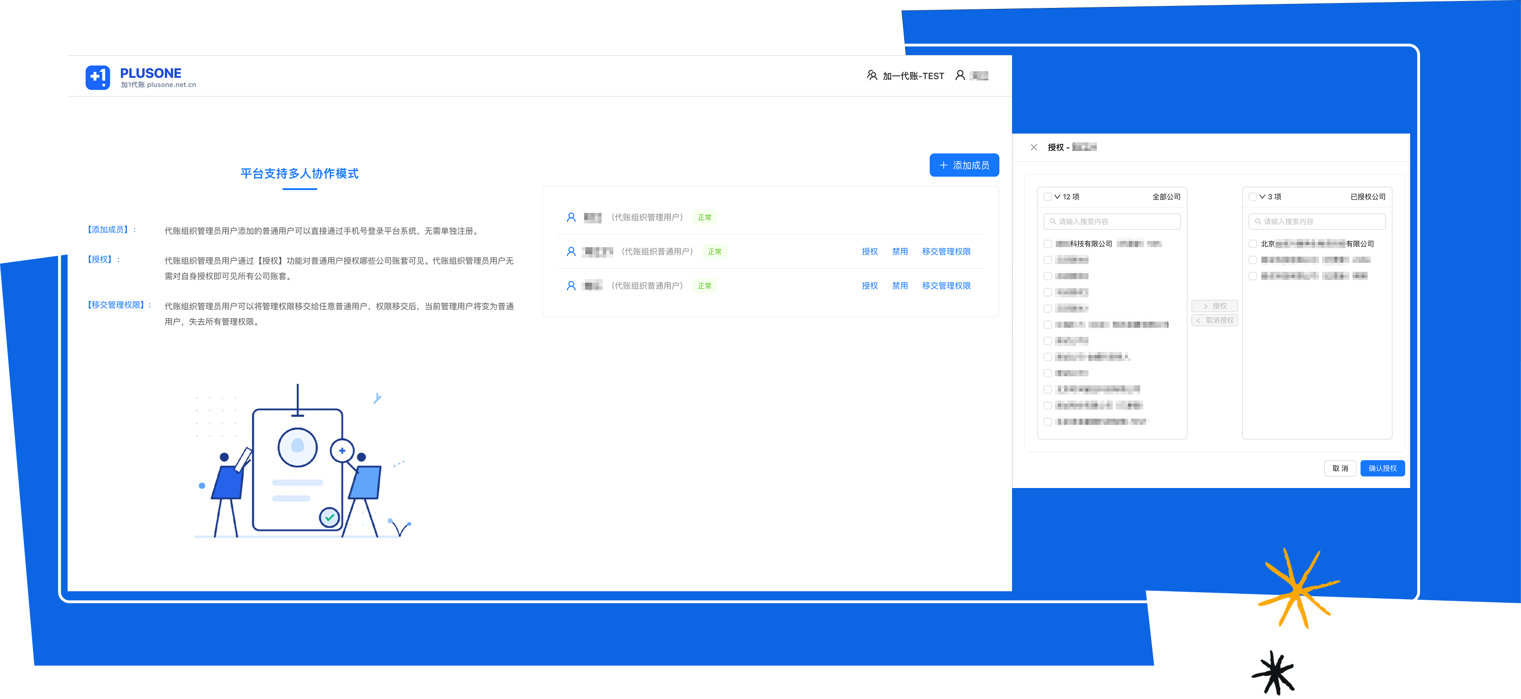 产品功能介绍界面：多用户协同